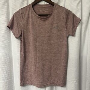 Under Armour Women's Medium Loose Fit HeatGear Mauve Sporty Softball Crewneck EC